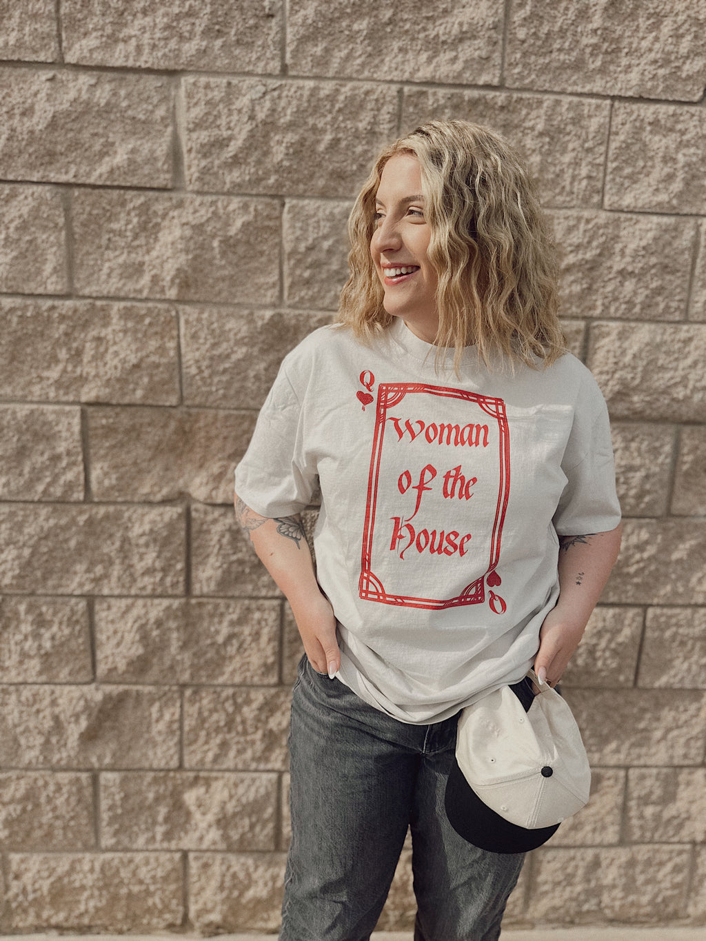 Woman Of The House -- Oversized faded t-shirt