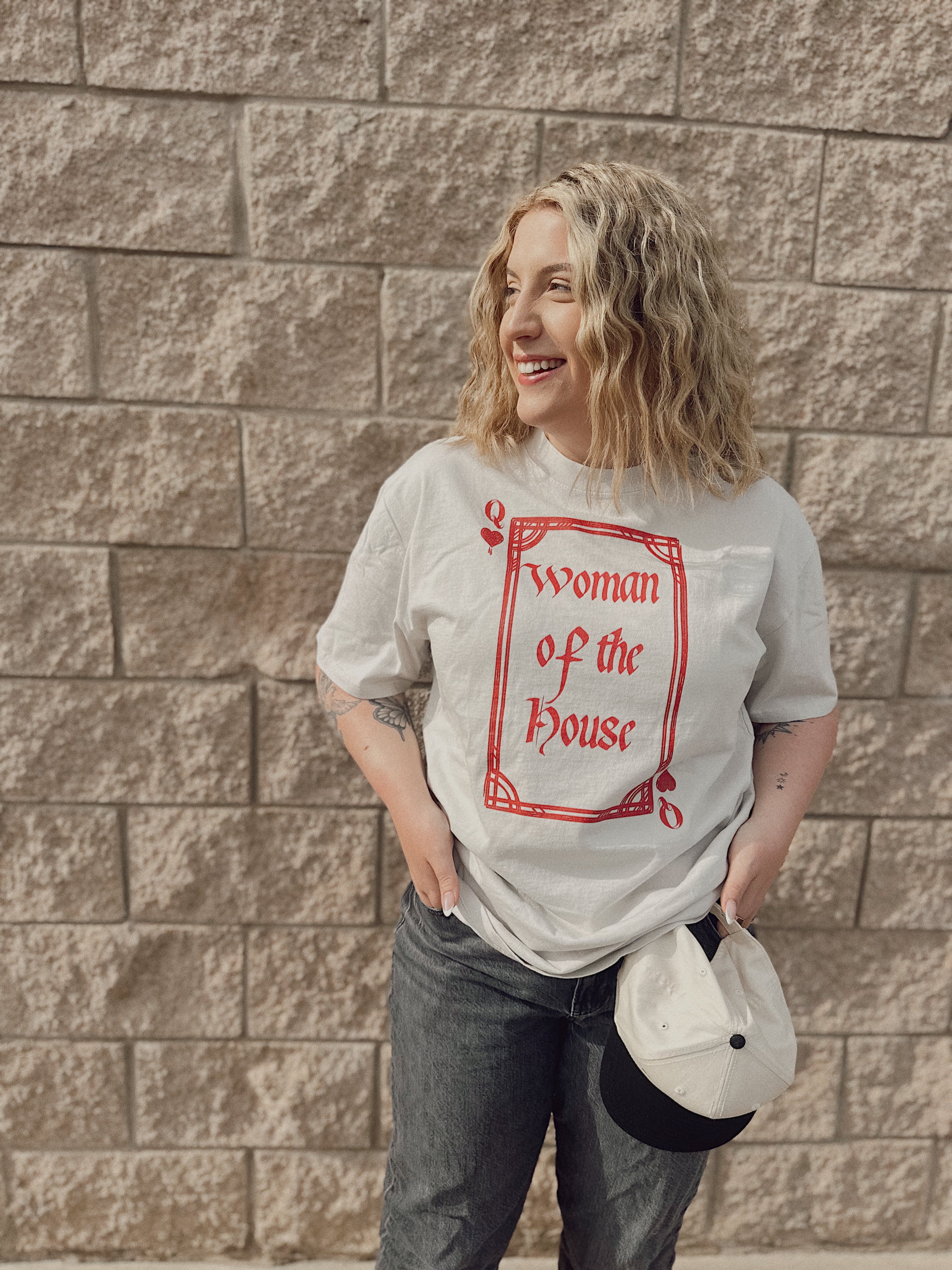 Woman Of The House -- Oversized faded t-shirt