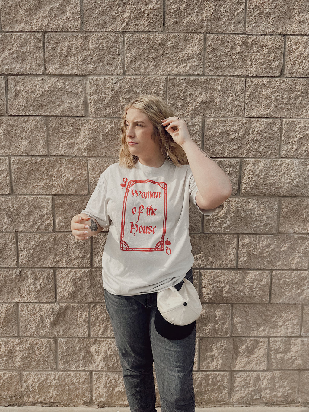 Woman Of The House -- Oversized faded t-shirt